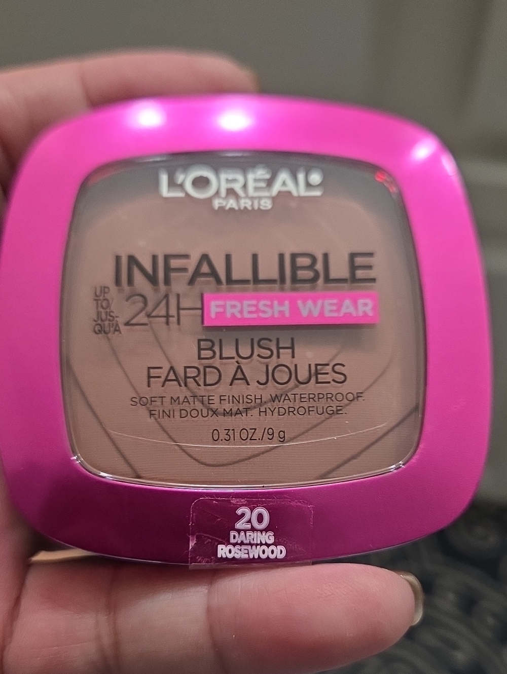 L'Oréal Infallible Fresh Wear Blush - Daring Rosewood (Pink Compact)